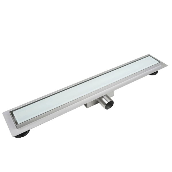 Odpływ liniowy 60 cm ze szklanym panelem Milky G-Drain Next