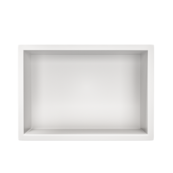 Półka wnękowa ze stali nierdzewnej biała 30x20x10 cm WALL-BOX ONE White