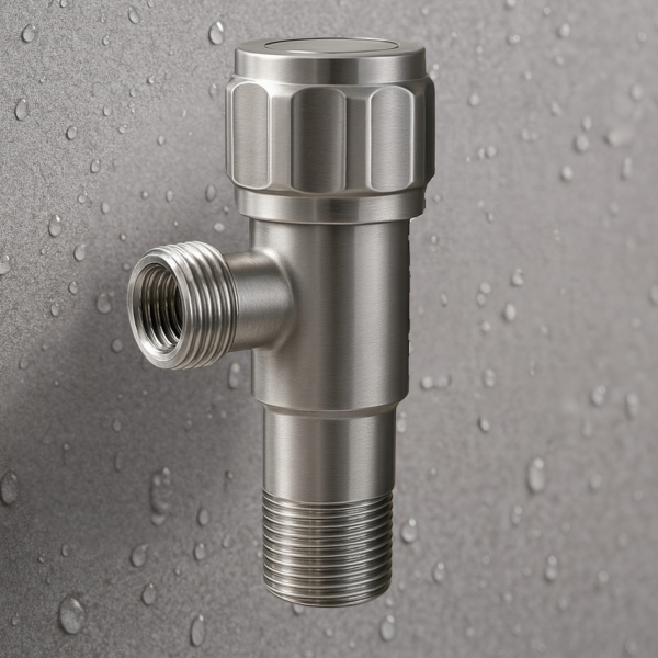 Zawór kątowy grzybkowy model 2 INOX 1/2 x 3/8