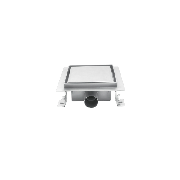 Odpływ kwadratowy chrom 15x15 cm BASIC Square Drain Inox