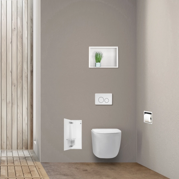 Schowek na szczotkę WC 