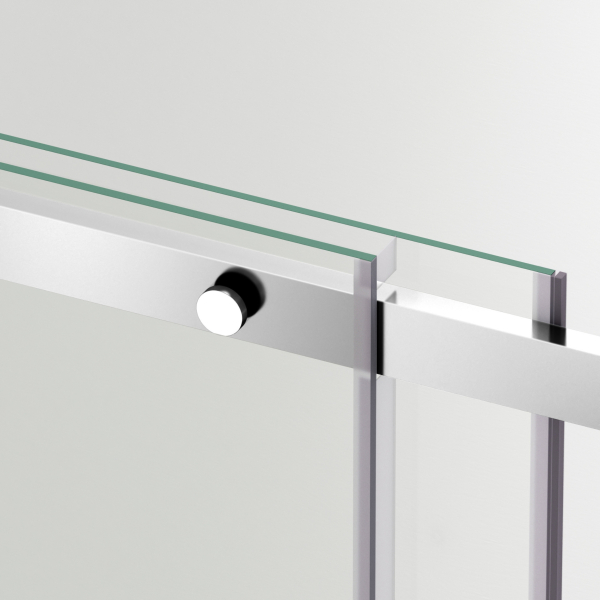 Drzwi prysznicowe rozsuwane Porta Kolor Chromowany 120 cm