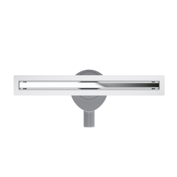 Odpływ liniowy wąski slim lustrzany chrom 90 cm BASIC S&L