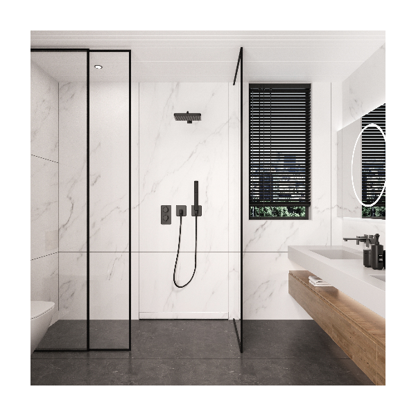 Odpływ liniowy ścienny 80 cm dwustronny chrom W-Drain NEXT 2w1