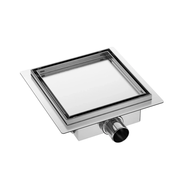 SQ-Drain NEXT 2w1 Odpływ kwadratowy 20x20 cm dwustronny chrom