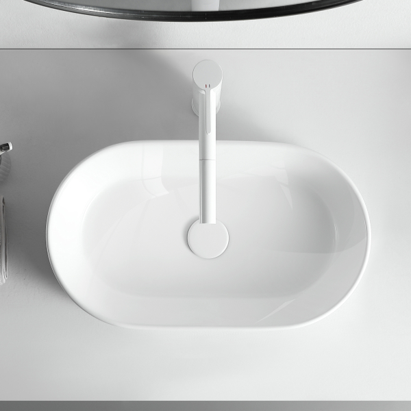 Umywalka nablatowa ceramiczna NAIA
